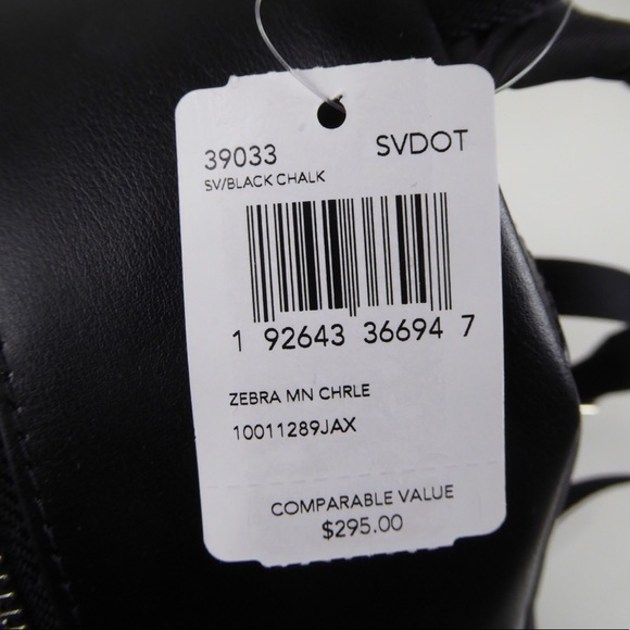 Coach Mini Charlie Backpack Zebra Print Leather - Picture 13 of 13